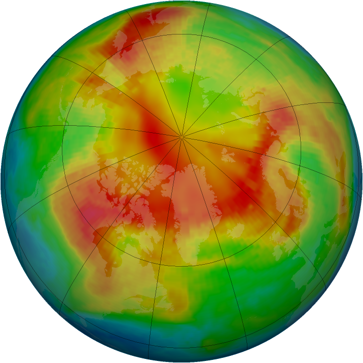 Arctic ozone map for 23 February 2002